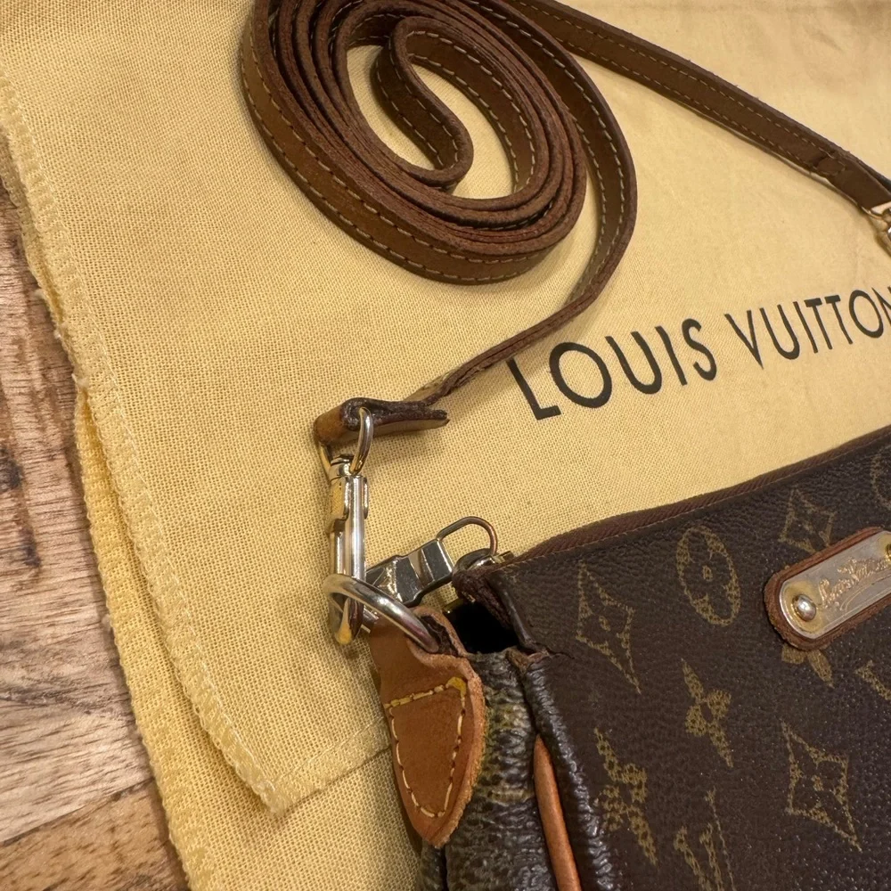 Louis Vuitton Monogram Canvas Crossbody Bag in Brown and Tan
